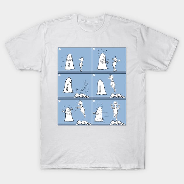 The meeting of the ghosts T-Shirt by matan kohn